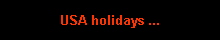 USA holidays ...